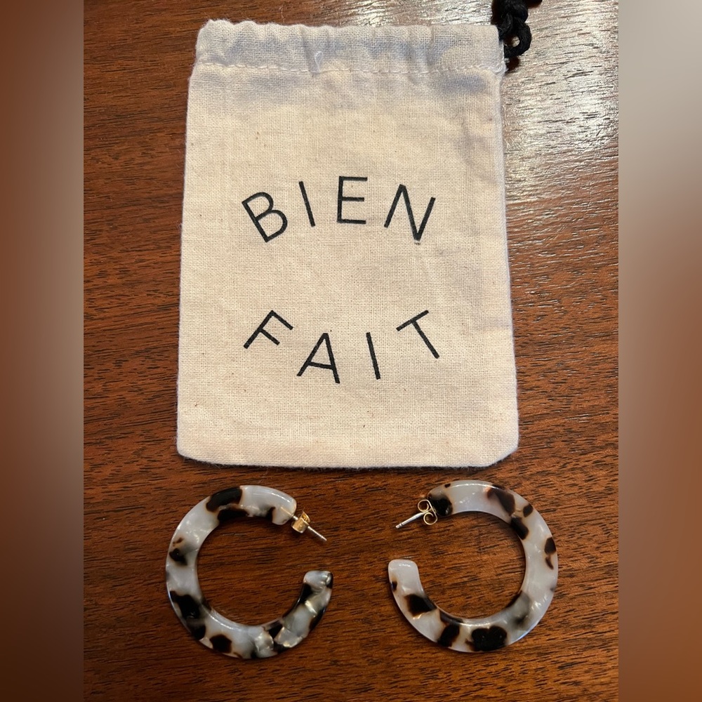 Madewell Blonde Tortoiseshell Hoops